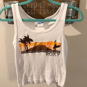 Girls ROXY white tank top size (L)